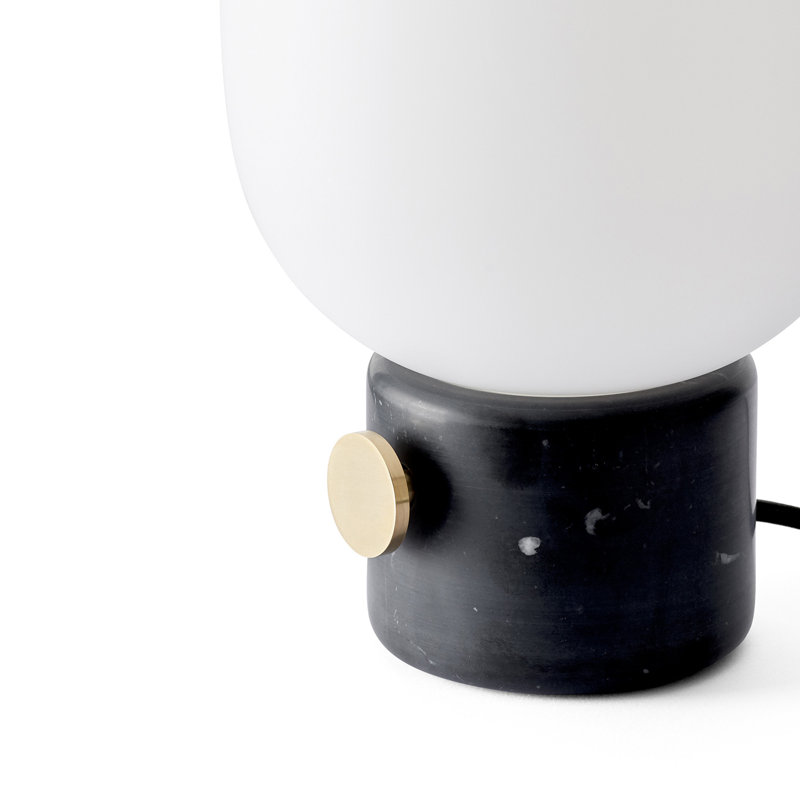 JWDA LED Table Lamp, Black Marble, 11.4" H x 6.7" W