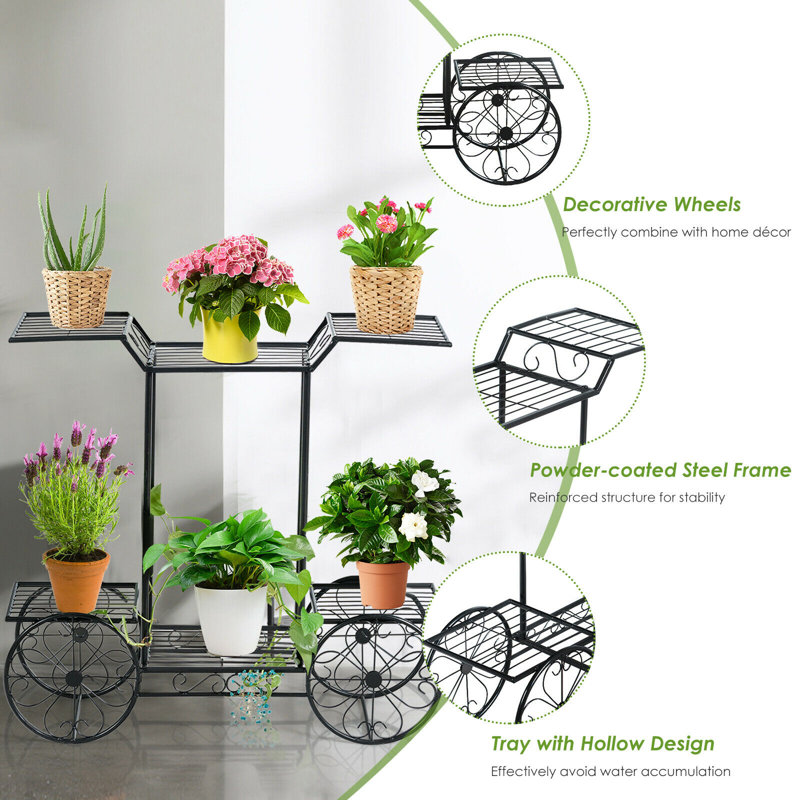 Laurelglen Metal Weather Resistant Plant Stand