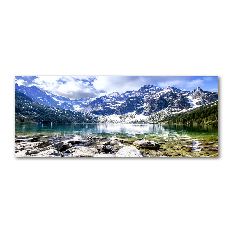 Sea Eye Of The Tatra Mountains - No Frame Print on Canvas
