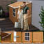 8x4 Ft Heavy - Duty Metal Storage Shed With Double Doors, Ventilation, And Sloped Roof. Suitable For Organizing Backyard Tools Lawn Equipment Windows, Ventilation Outdoor Space Arrangement. Grade