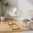 Kronsberger C-Shaped 19.7"W Side End Table-1743647818