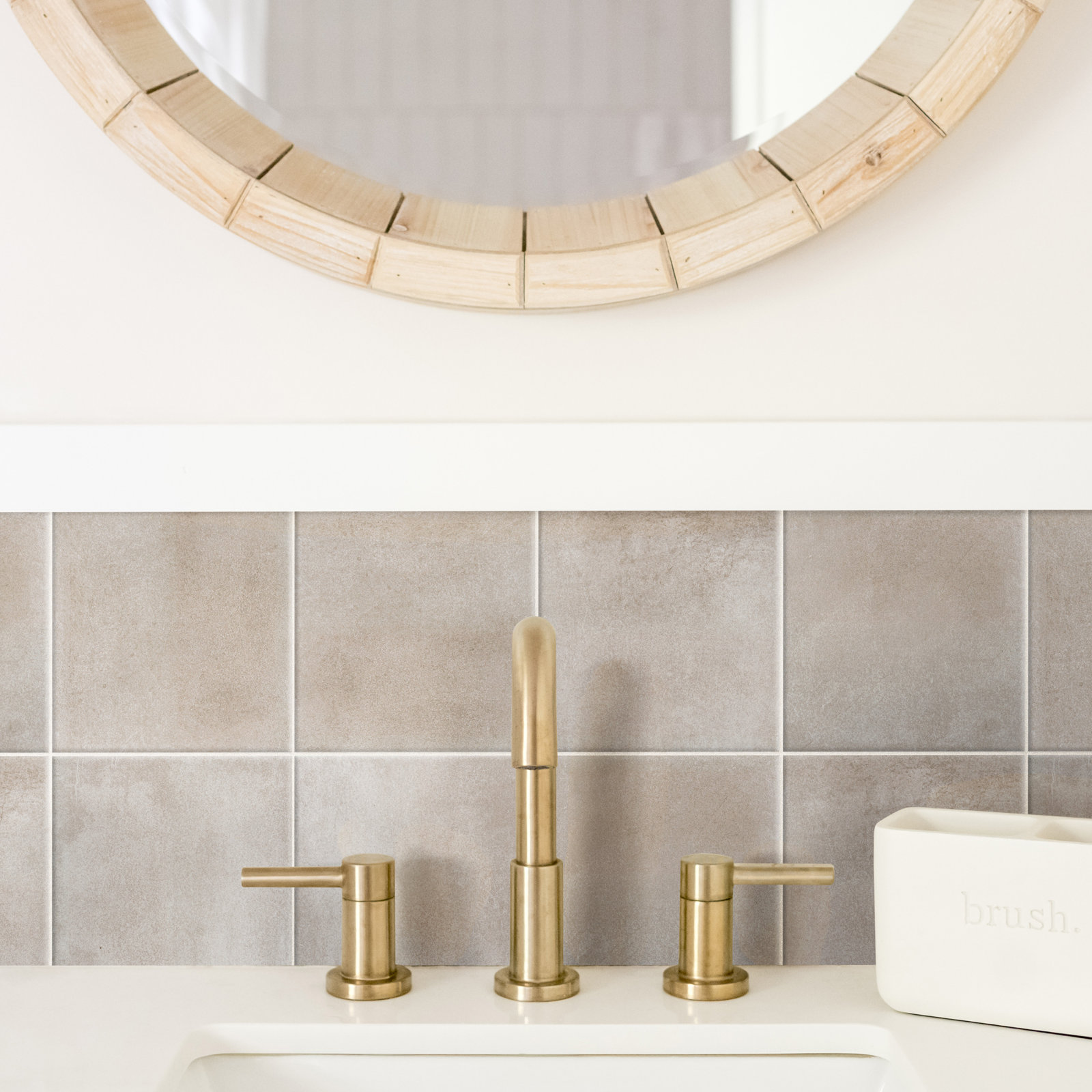 Matter 6" x 6" Porcelain Tile, Taupe