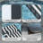 Folding Outdoor Chaise Lounge Chair Tanning Chair With 5-Level Adjustable Back, Side Table, Pillow, Pocket, Blue White-46710480-46710482