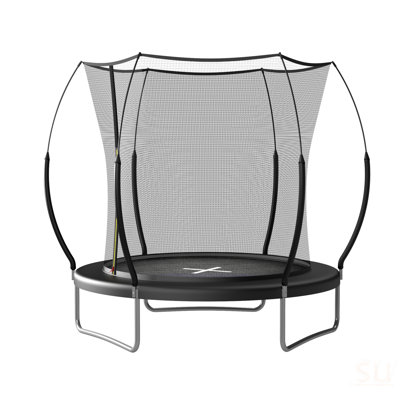 8FT Springfree No Gap Trampoline- Black