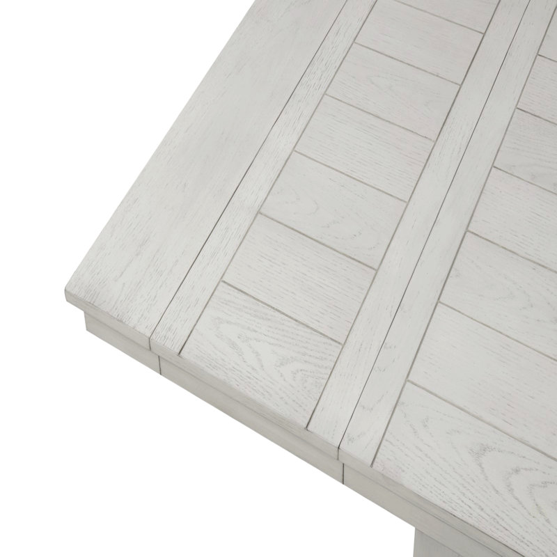 Table de salle à manger rustique en chêne blanc