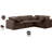 Itala Velvet L-Shaped Sectional Reversible-94482403