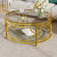 Table basse ronde en verre trempé-678571695