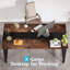 Bureau d'ordinateur moderne 63 po avec poste de travail industriel robuste-1073133696