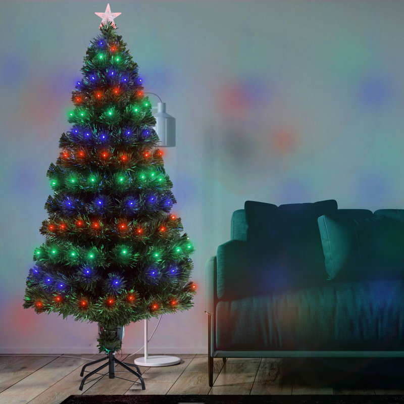 180cm H Lighted Artificial Spruce Christmas Tree