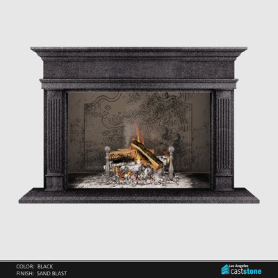 Hamburg (Black)  Fireplace Surround