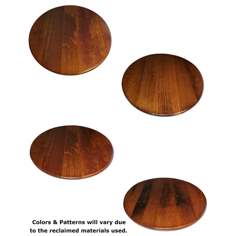 MGP Porcelain Oak Stainless Steel Lazy Susan Serving Dish