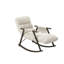 Chaise berçante pliante, chaise berçante rembourrée-558483943