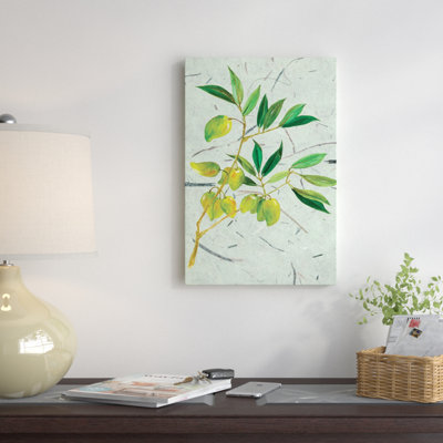 « olives on texture paper ii », reproduction d’art sur toile tendue