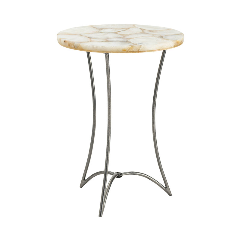 Stone Top End Table