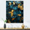 Décoration murale bleue et dorée Elegance I - marbre