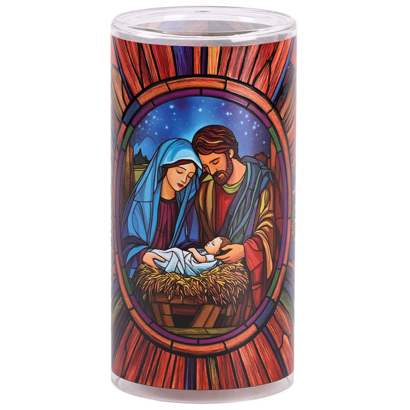 Candleholder Holy Family With Child 8"