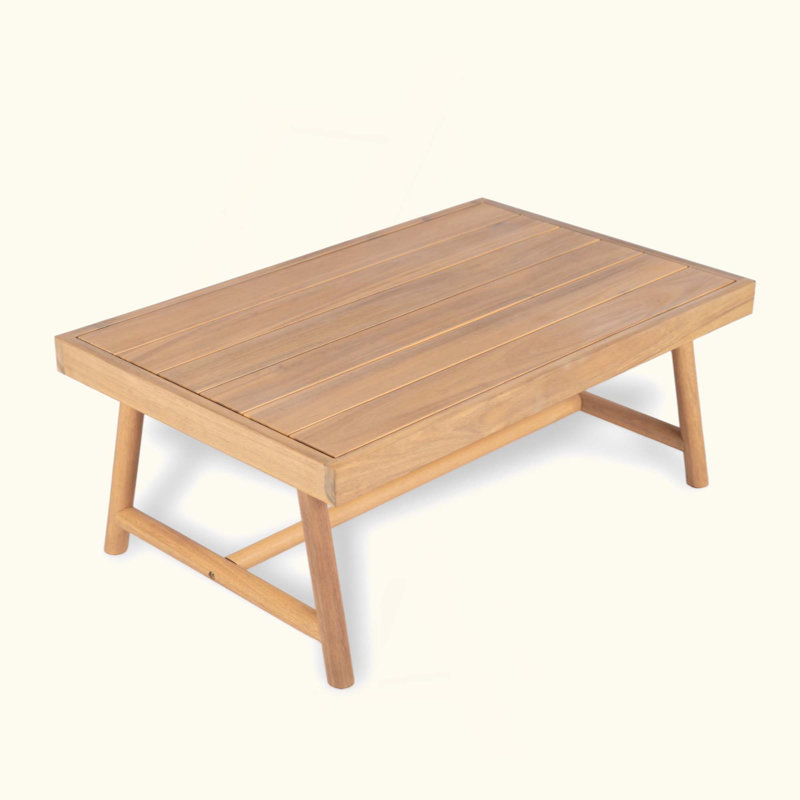Table basse de patio en bois d'acacia