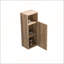 Armoire latérale flottante en chêne brut pour salle de bain, murale avec rangement ouvert pour petits espaces et décor moderne