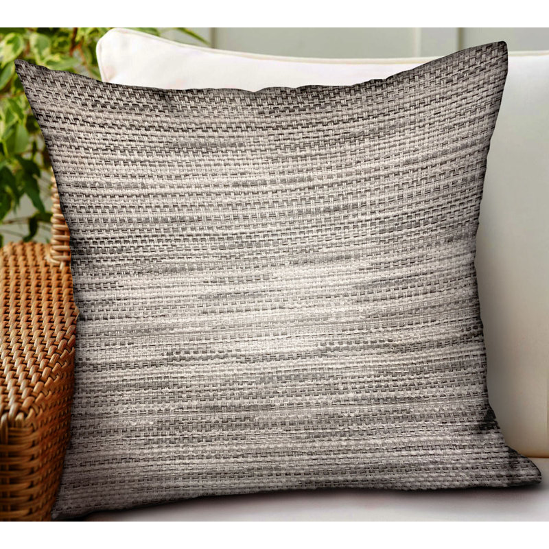 Silver Lake Weave Lumbar Indoor/Outdoor Pillow Cover & Insert