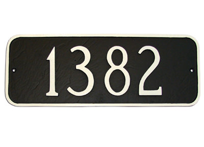 Enseigne d’adresse pour pelouse sur 1 ligne