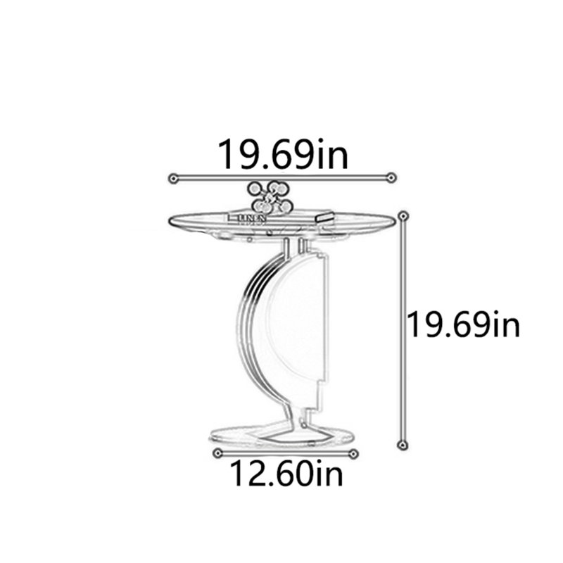 Creative design marble advanced round tea table