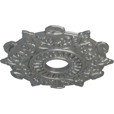 Médaillon de plafond Endurathane Preston, DE 17 1/2 po x P 4 po x P 1 po (convient aux auvents jusqu'à 4 po), fini craquelé vert athénien peint à la main