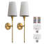 Alcester Traditional/Classcial Wall Lights, 27-Inch Tall Sconce With Remote Control