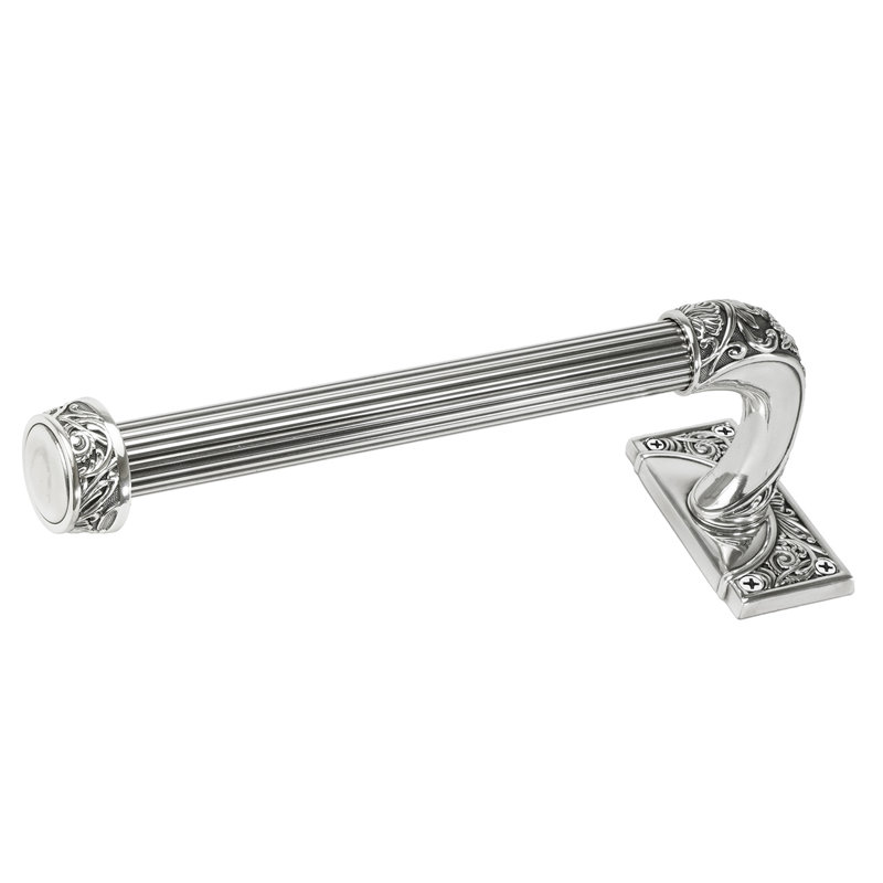 GEORGETOWN 12" HAND TOWEL BAR LEFT; FLORENTINE GOLD FINISH, Silver, 3.63" H x 9.13" W x 3.38" D
