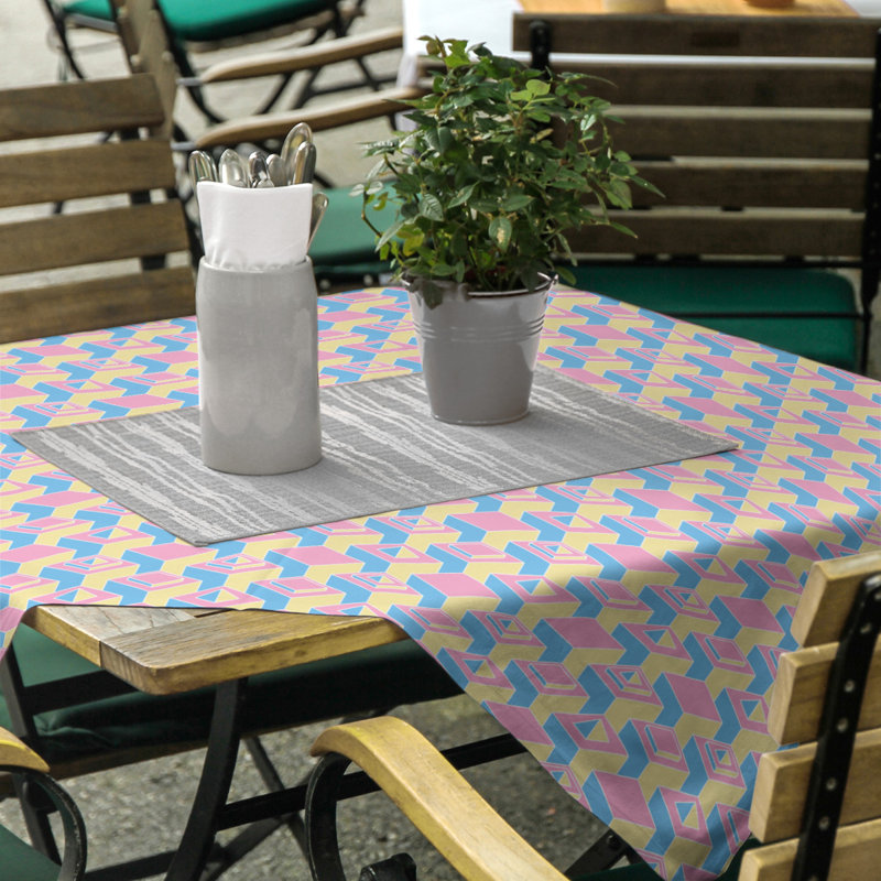 Nappe de gratte-ciels classiques, Bleu / Rose / Jaune