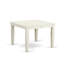 Cet ensemble de salle à manger 5 pièces comprend une table de salle à manger rectangulaire avec des rallonges papillon et 4 chaises Parson revêtues de tissu de lin, blanc lin-138431640-138476367-138431641