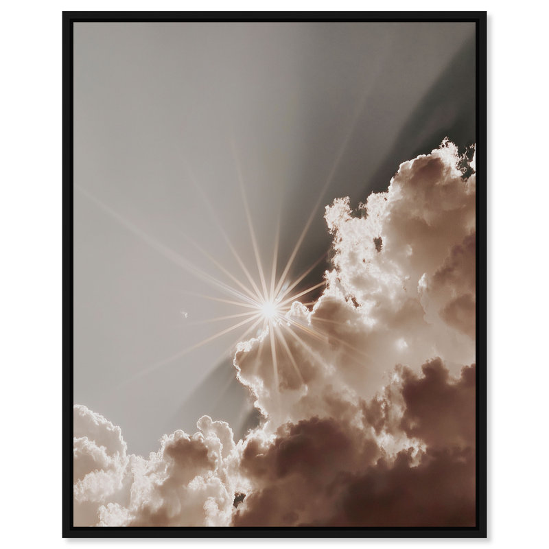 Sun Rays I Print by Oliver Gal, 25" H x 21" W, Black Floater Frame