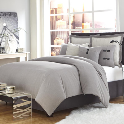 Fusion Duvet Set - Gray