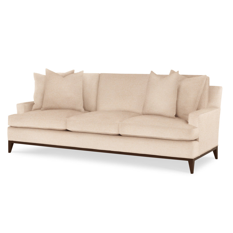 Dapper Upholstered 88'' Sofa, American Walnut, Maya Wheat