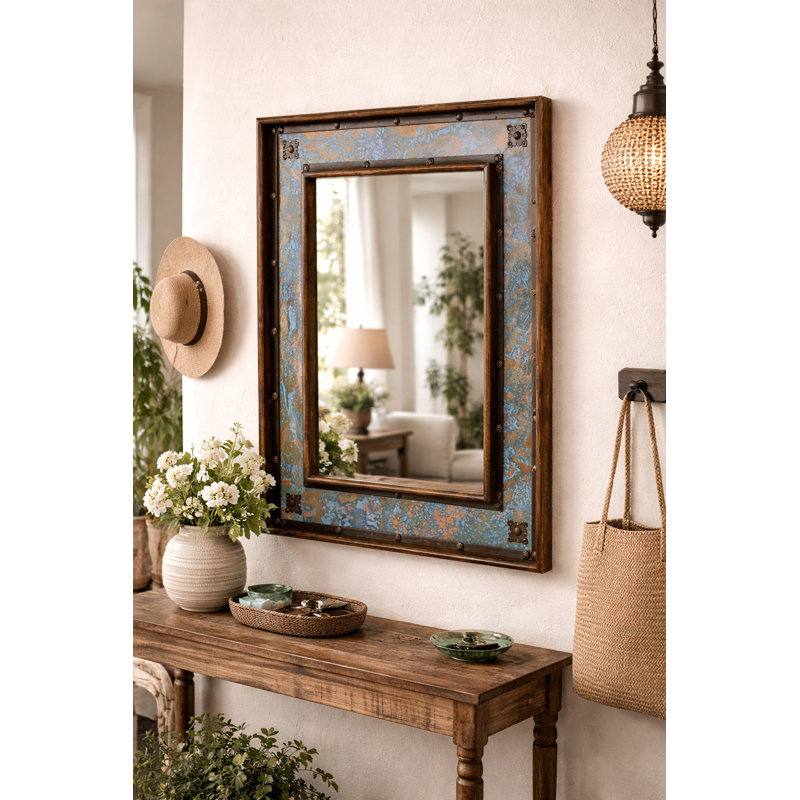 Sierra Turquoise Copper Panel Mirror