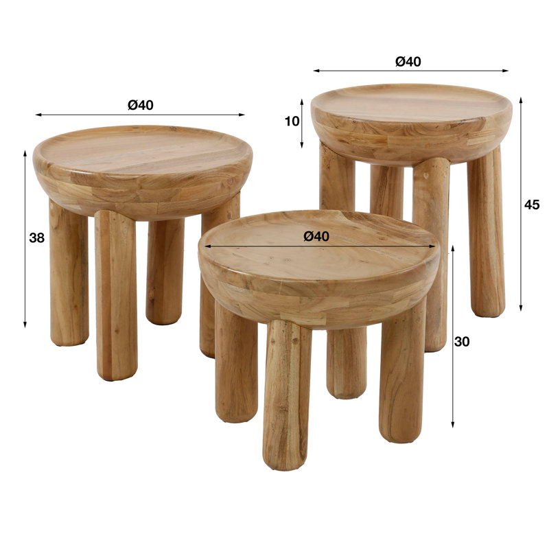 Hokah Solid Wood Coffee Table
