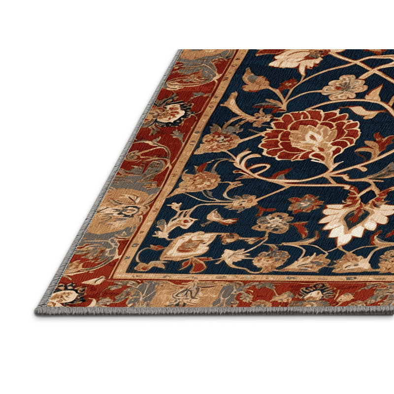  Tapis oriental lavable avec pie, Rectangulaire 2 pi x 3 pi