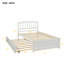 Base de lit simple avec lit gigogne en bois-1106585851