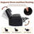 Manual Recliner Chair for Adults - 135° Front & Rear Adjustable, with Heating & Massage, Side Storage Pockets & Remote Control-991919818