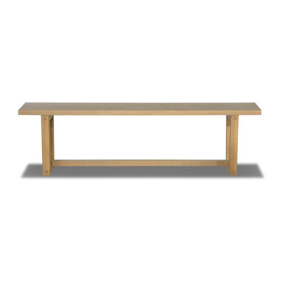 Cascais Dining Bench with Industrial Base