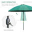 250cm Tilt Beach Parasol