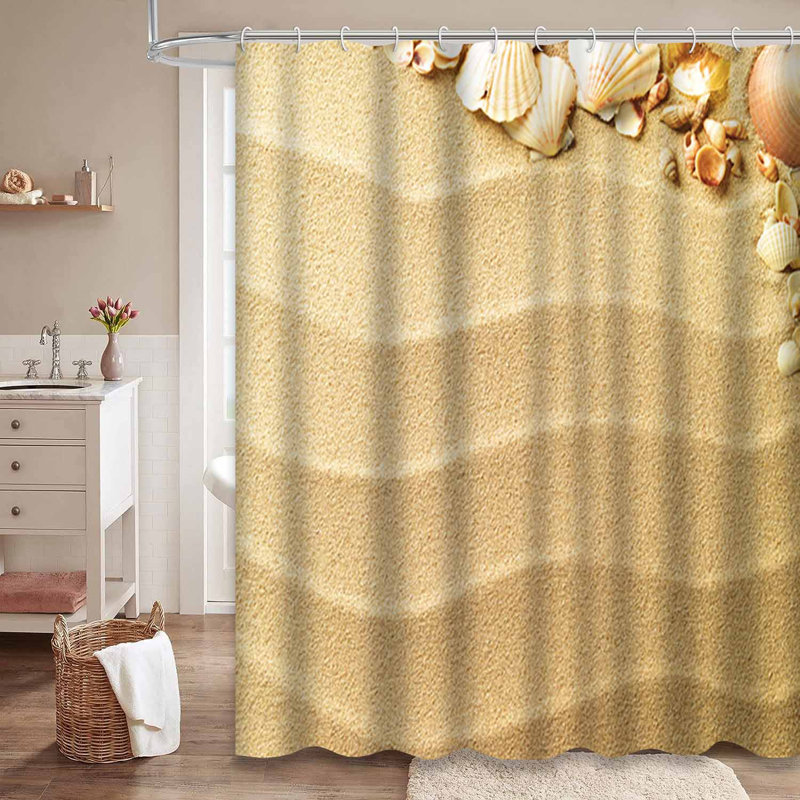 Rideau de douche Summer Shell, L 72 po x l 72 po