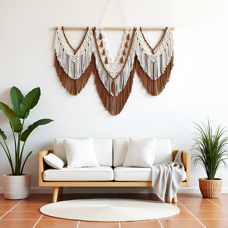 Boho Tapestry Macrame Wall Decor Art