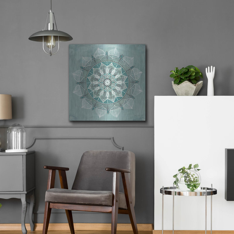 Bungalow Rose «Desert Mandala Green» par Yvette St. Amant, art mural en métal, H 24 po x l 24 po