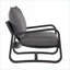 Fauteuil d'appoint rembourré gris anthracite Blaire, siège de chaise en métal durable pour adultes-366261173