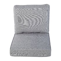 2 pack High Back Chair Cushion Sofa Chair Cushion with Ties, Thick seat  Cushion Breathable Chair Cushion Garden Home Office Chair Cushion Chair Pad  Swing Seat Replacement Cushions, 44x21x5 inch 