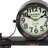 Analogue Metal Quartz Movement / Crystal Tabletop Clock in Black