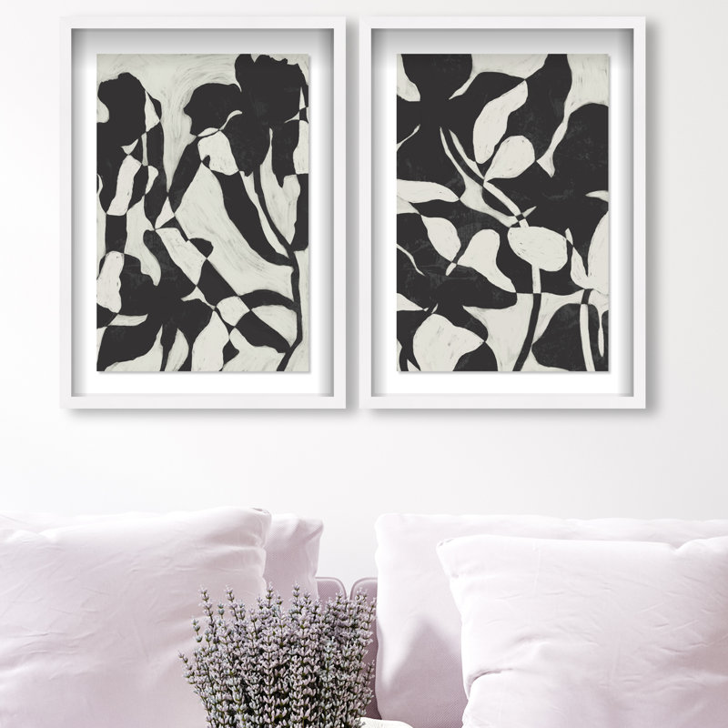 Contrast Nature Set Set by Oliver Gal, 51"H x 35"W, White Shadowbox