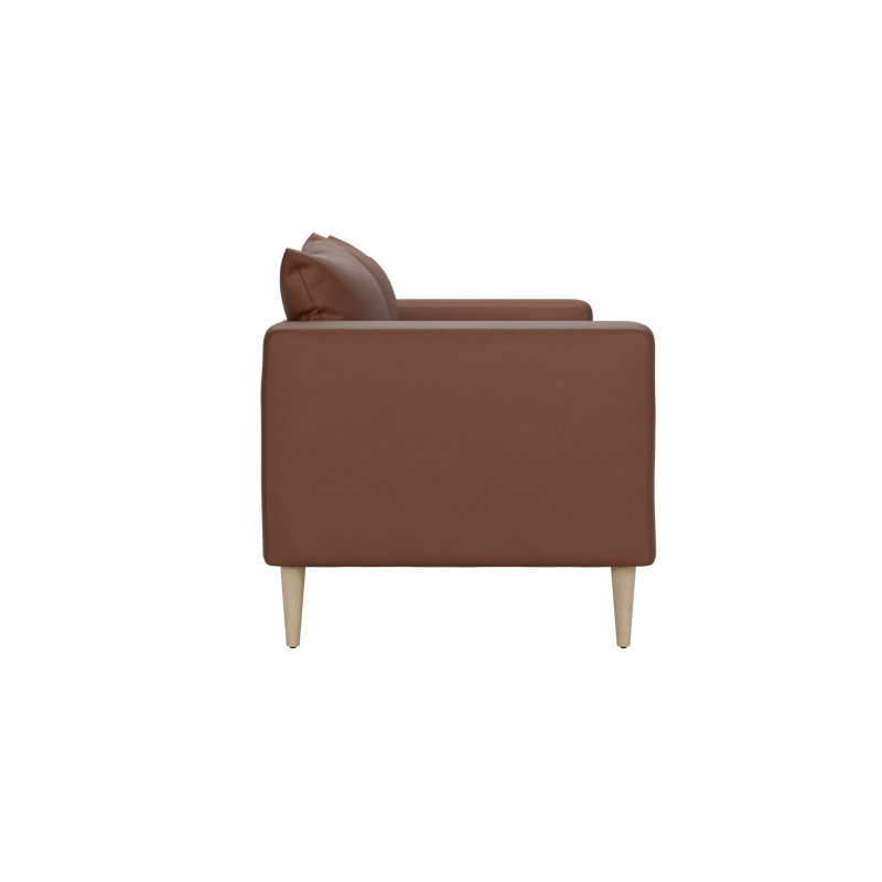 Essential Loveseat, Terra Cactus Leather / Natural, Natural