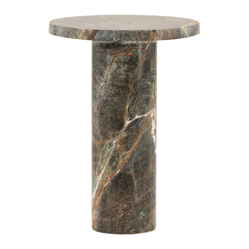 Daryna Marble Side Table, Green
