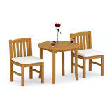 Devon Outdoor 3 - Piece Teak Dining Set